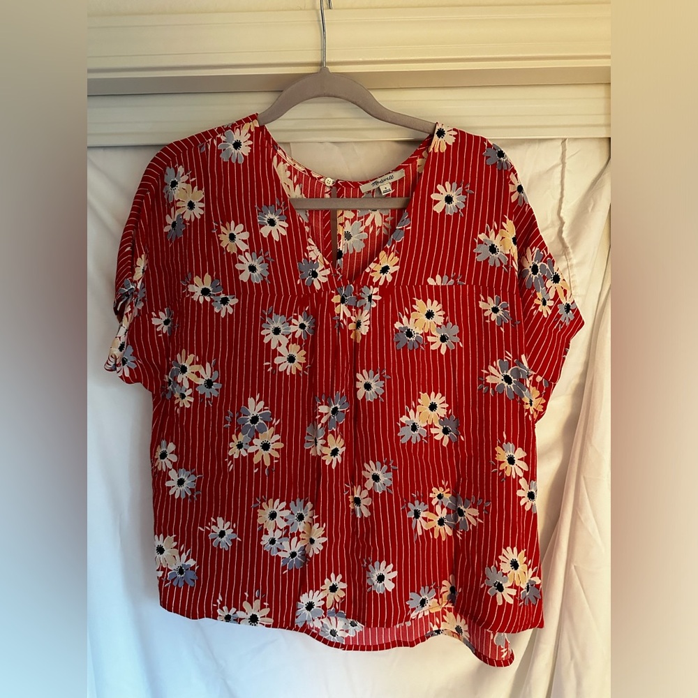 Madewell Floral Top